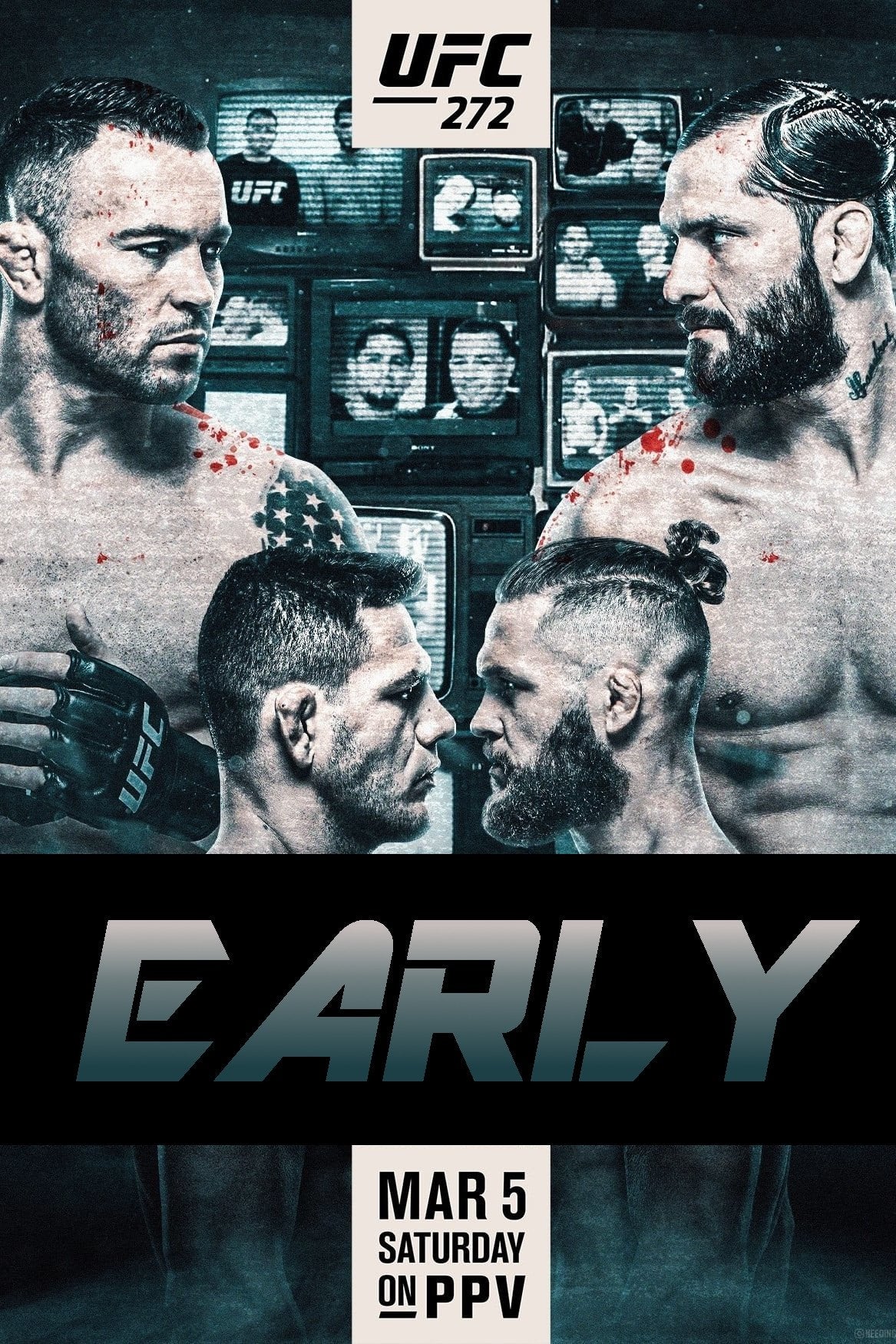 UFC 272 Covington Vs. Masvidal Early Prelims Poster Print