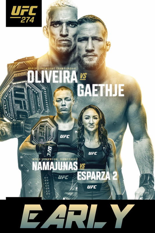 UFC 274 Oliveira Vs Gaethje Early Prelims Poster Print