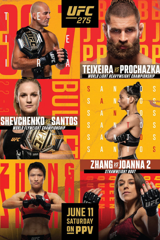 UFC 275 Teixeira Vs. Prochazka Poster Print
