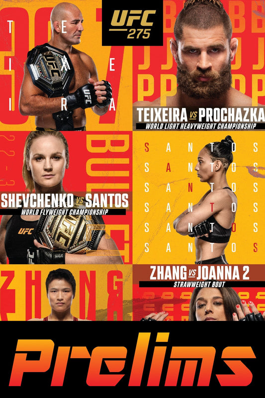 UFC 275 Teixeira Vs. Prochazka Prelims Poster Print