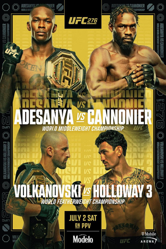 UFC 276 Adesanya Vs. Cannonier Poster Print