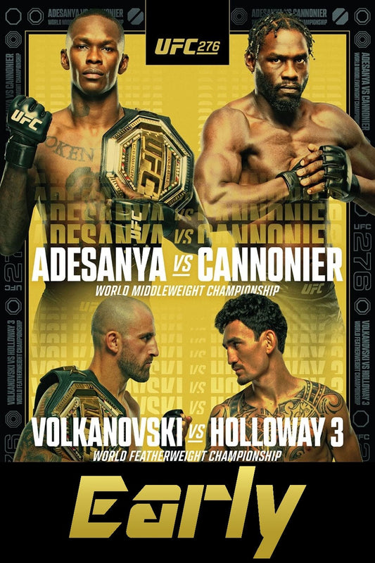 UFC 276 Adesanya Vs. Cannonier Early Prelims Poster Print