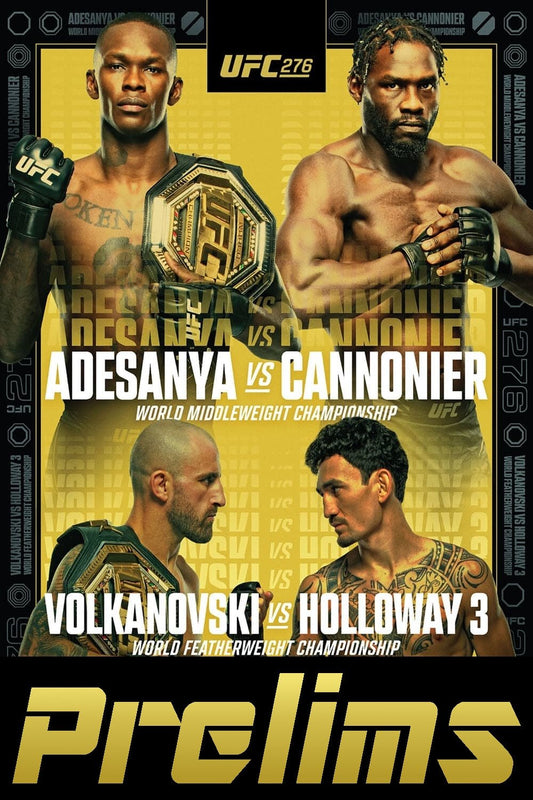 UFC 276 Adesanya Vs. Cannonier Prelims Poster Print