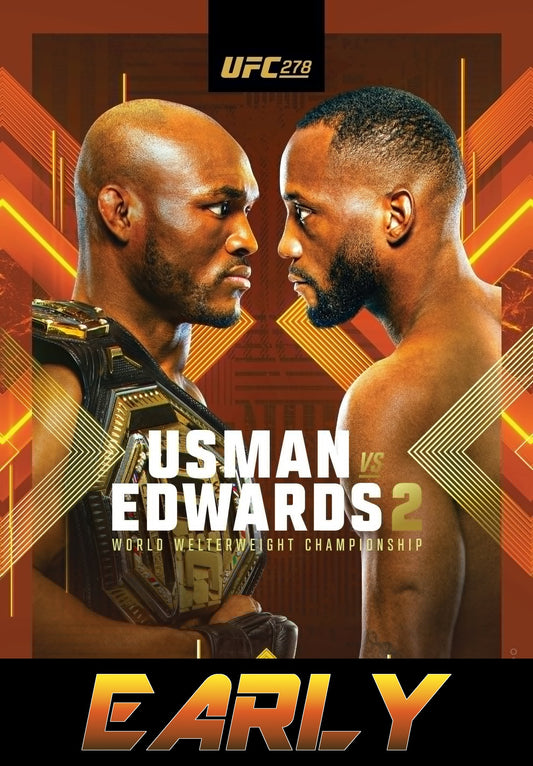 UFC 278 Usman Vs. Edwards 2 Early Prelims Poster Print