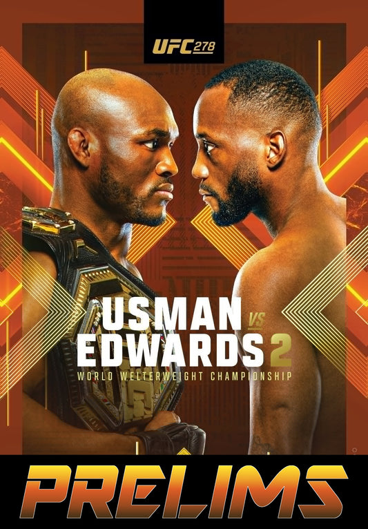 UFC 278 Usman Vs. Edwards 2 Prelims Poster Print