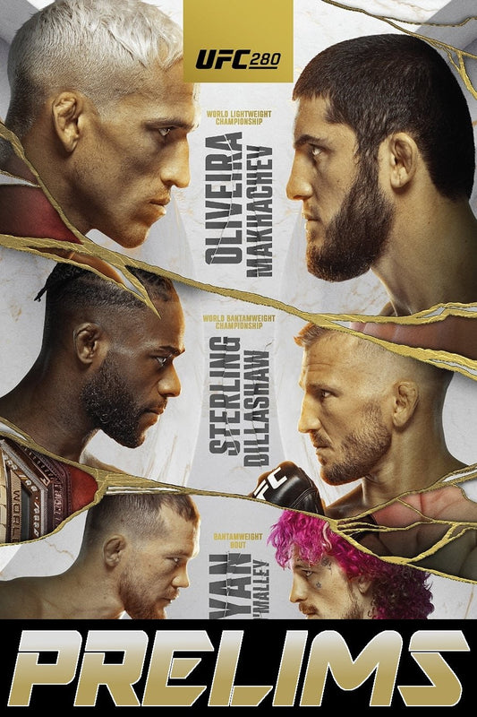 UFC 280 Oliveira Vs. Makhachev Prelims Poster Print