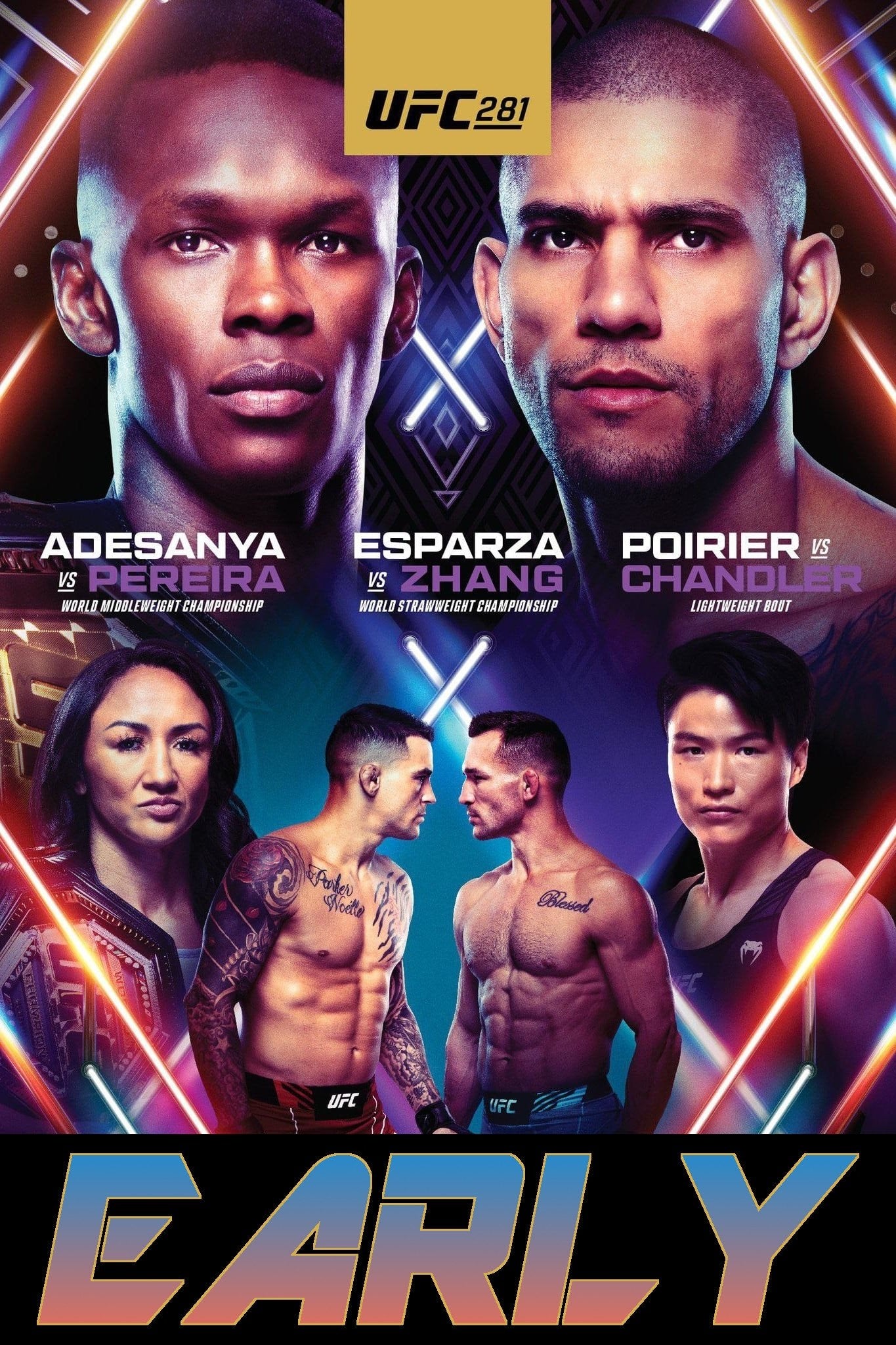 UFC 281 Adesanya Vs. Pereira Early Prelims Poster Print