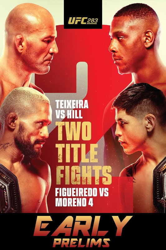UFC 283 Teixeira Vs. Hill Early Prelims Poster Print