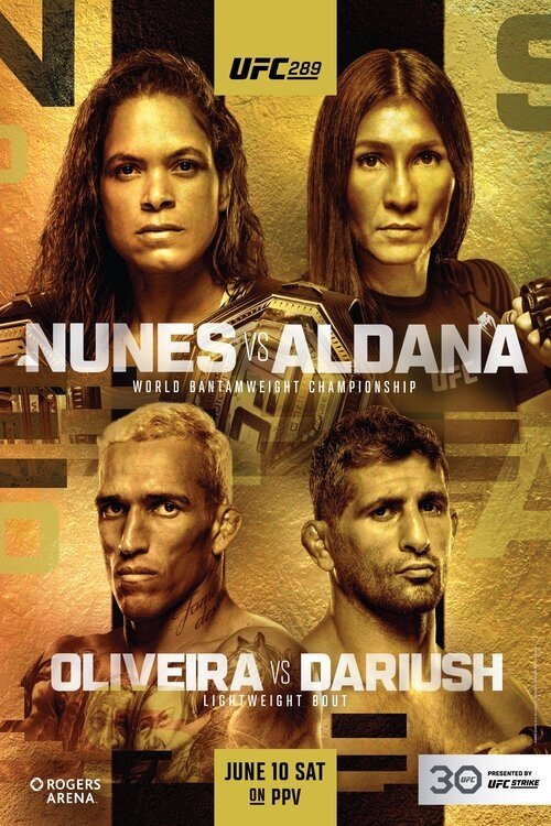 UFC 289 Countdown Poster Print