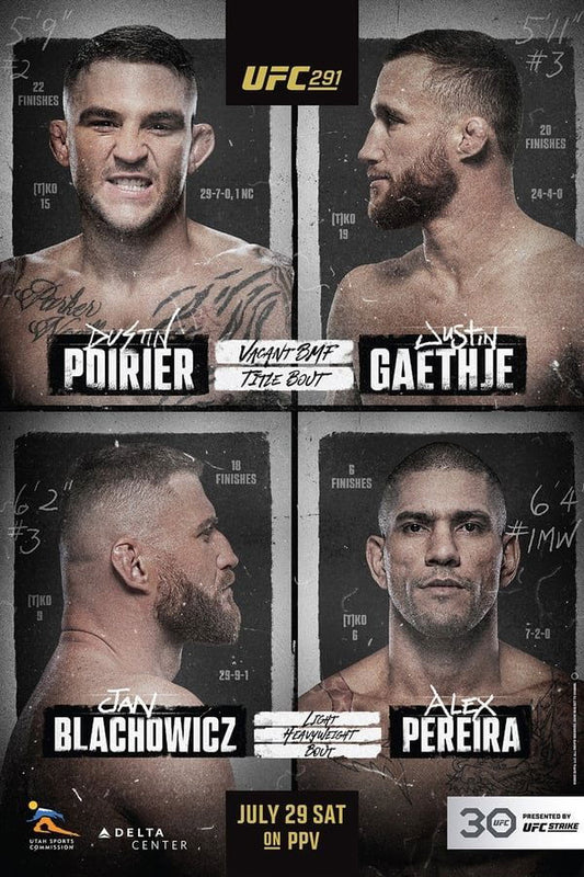 UFC 291 Countdown Poster Print