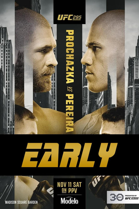 UFC 295 Prochazka Vs. Pereira Early Prelims Poster Print