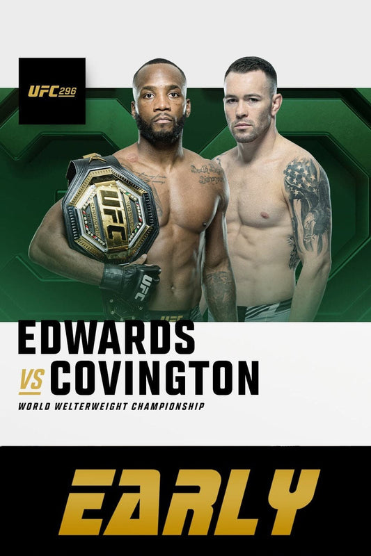 UFC 296 Edwards Vs. Covington Early Prelims Poster Print