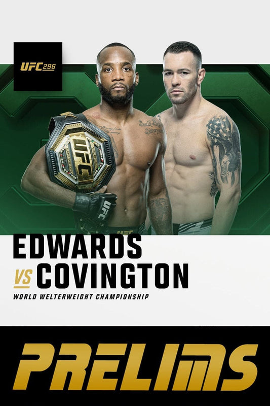 UFC 296 Edwards Vs. Covington Prelims Poster Print