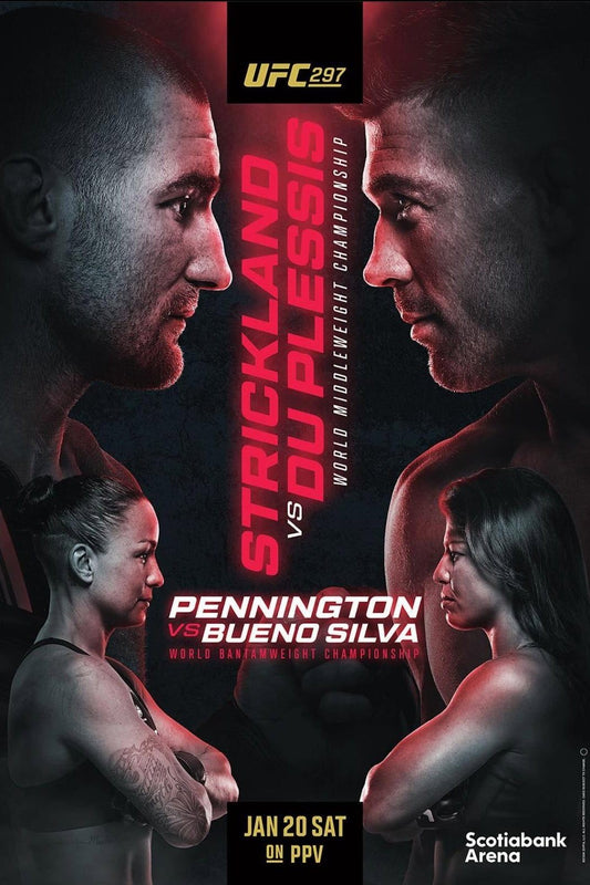 UFC 297 Strickland Vs. Du Plessis Poster Print