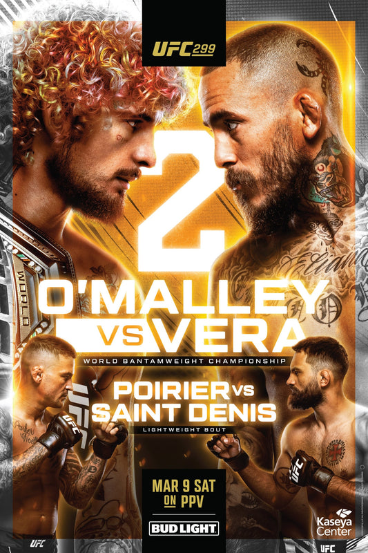 UFC 299 O'Malley Vs. Vera 2 Poster Print