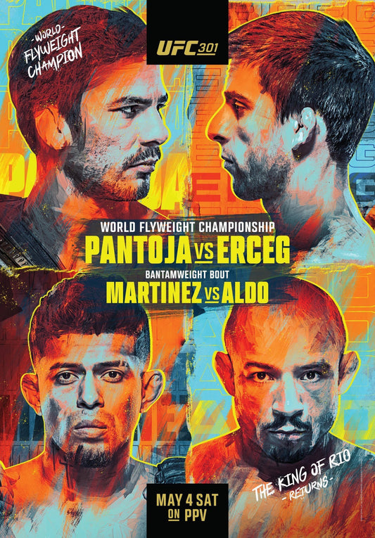 UFC 301 Pantoja Vs. Erceg Poster Print