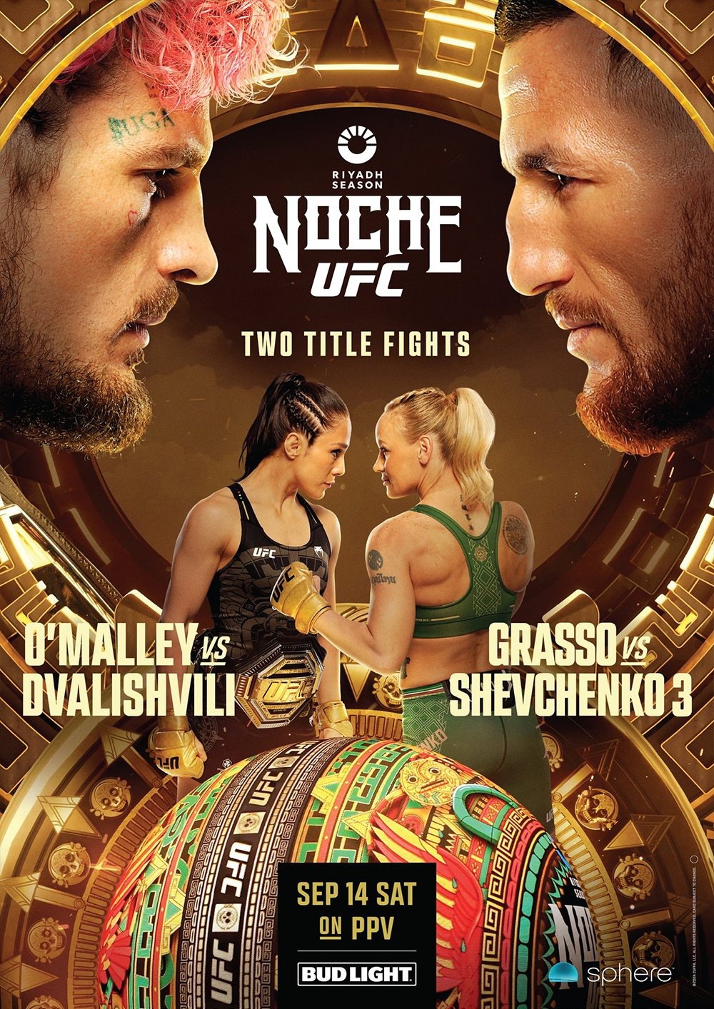 UFC 306 O'Malley Vs. Dvalishvili Poster Print