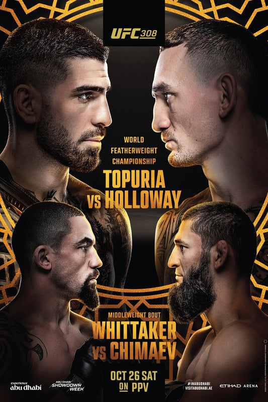 UFC 308 Topuria Vs. Holloway Poster Print