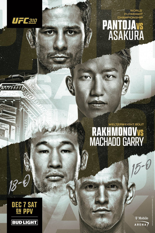 UFC 310 Pantoja Vs. Asakura Poster Print