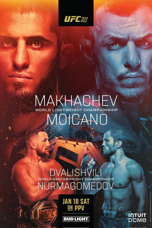 UFC 311 Makhachev Vs. Moicano Poster Print