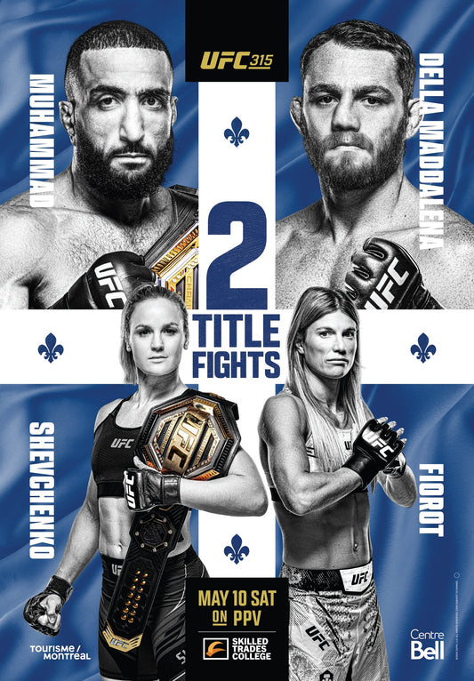 UFC 315 Muhammad Vs. Della Maddalena Poster Print