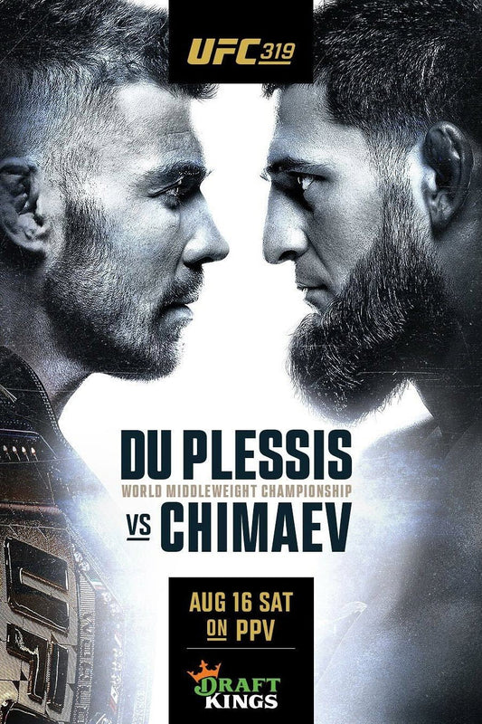 UFC 319 Du Plessis Vs. Chimaev Keychain