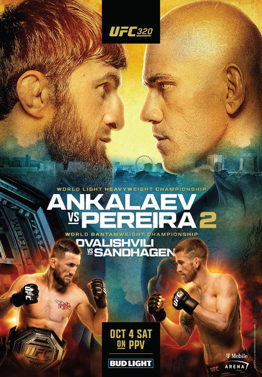 UFC 320 Ankalaev Vs. Pereira 2 Poster Print