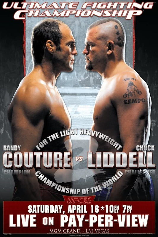 UFC 52 Couture Vs. Liddell 2 Poster Print