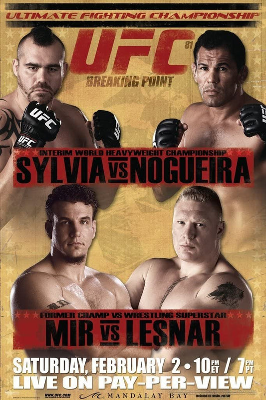 UFC 81 Breaking Point Poster Print