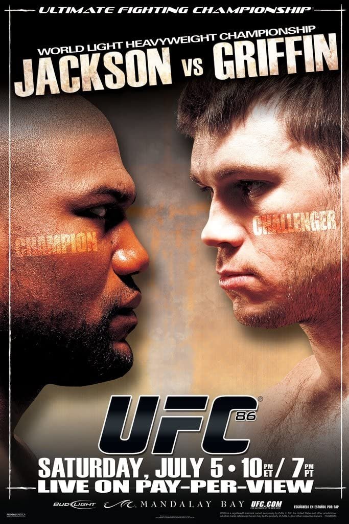 UFC 86 Jackson Vs. Griffin Poster Print
