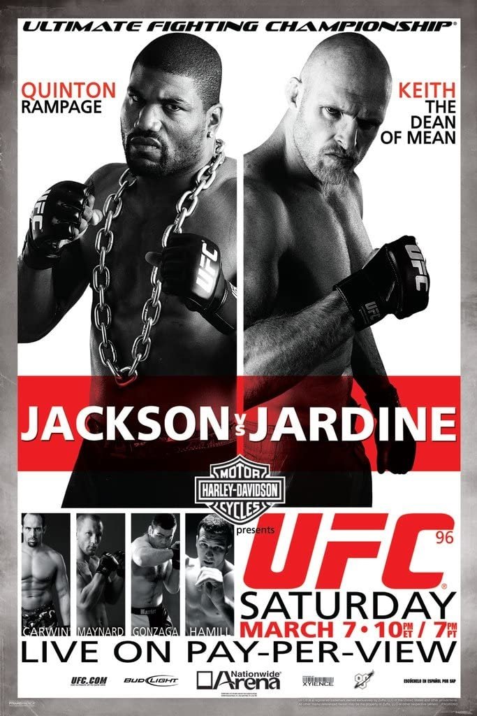 UFC 96 Jackson Vs. Jardine Poster Print