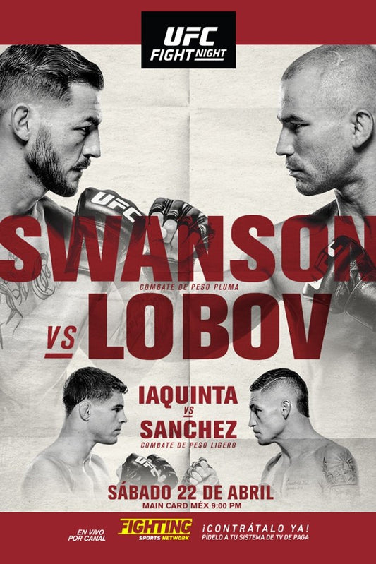UFC Fight Night 108 Swanson Vs. Lobov Poster Print