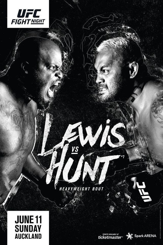 UFC Fight Night 110 Lewis Vs. Hunt Poster Print