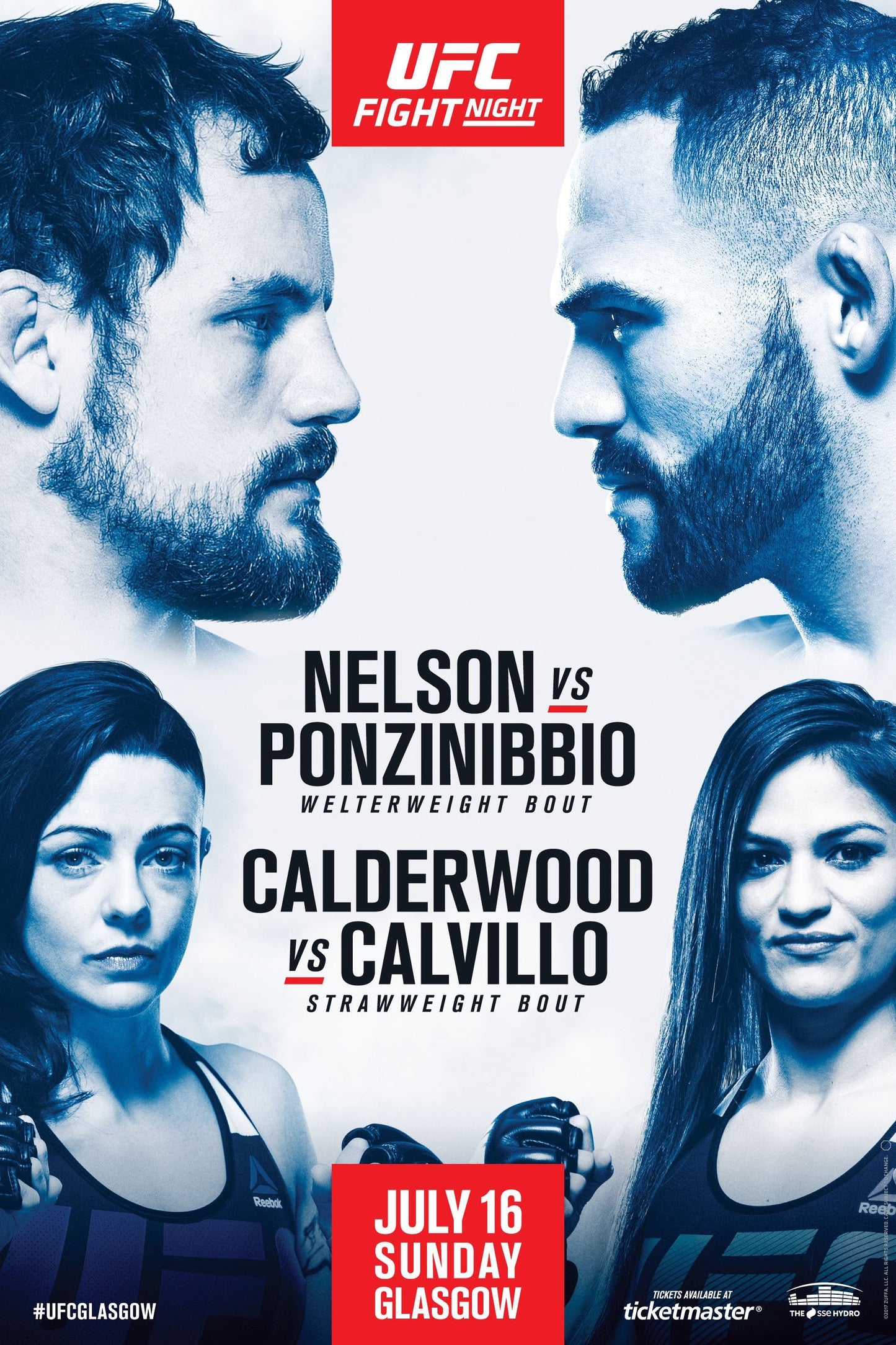 UFC Fight Night 113 Nelson Vs. Ponzinibbio Keychain