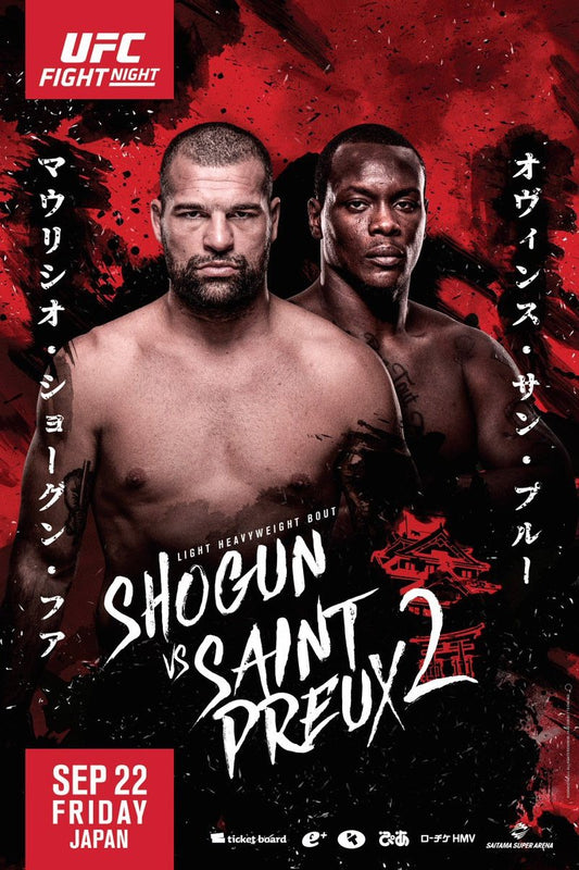 UFC Fight Night 117 Saint Preux Vs. Okami Poster Print