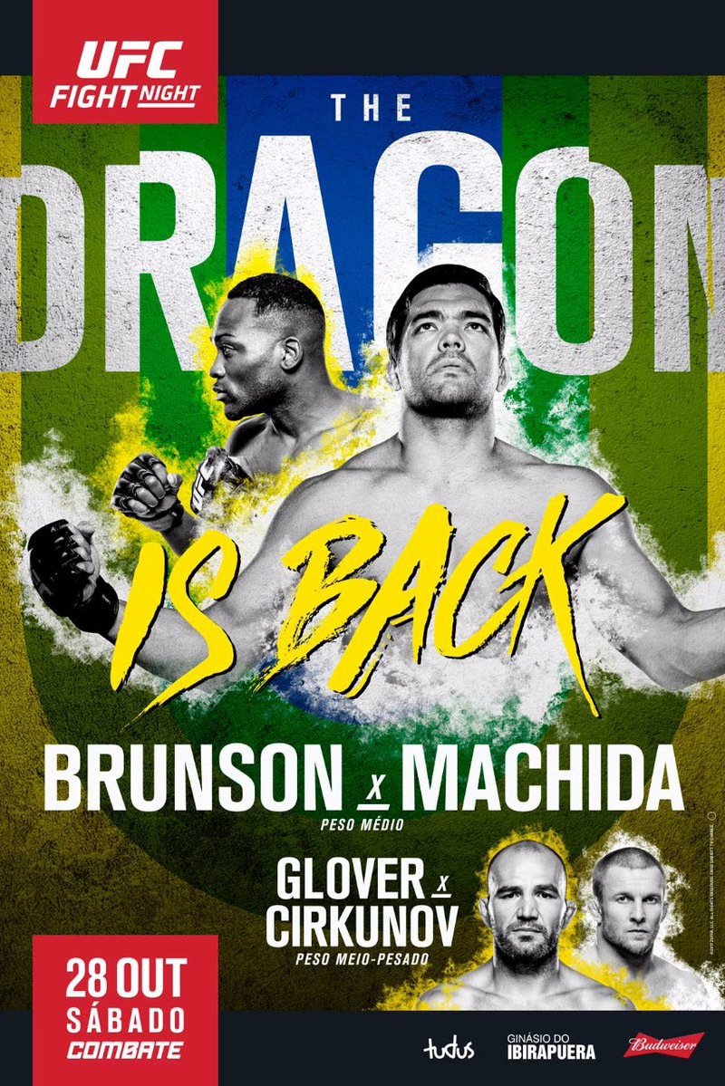 UFC Fight Night 119 Brunson Vs. Machida Poster Print