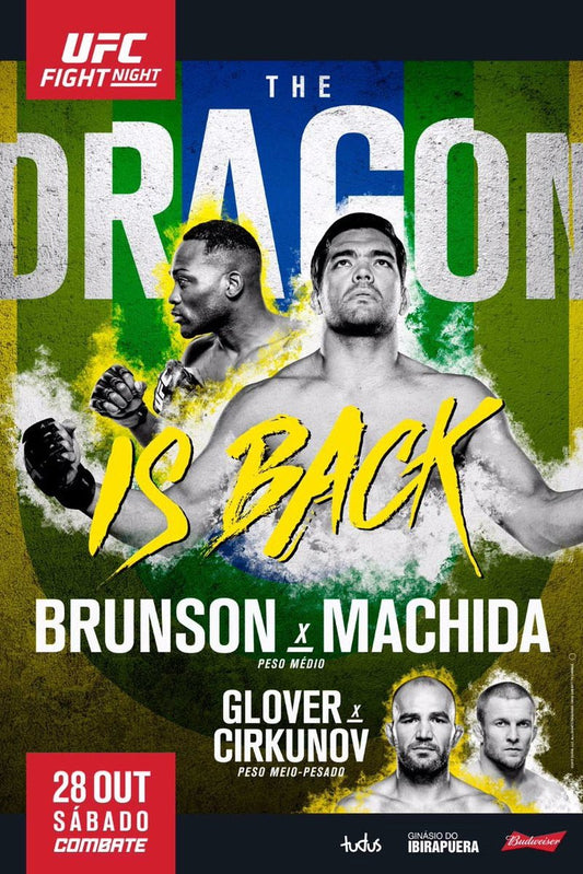 UFC Fight Night 119 Brunson Vs. Machida Poster Print