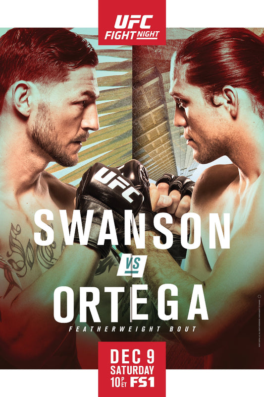 UFC Fight Night 123 Swanson Vs. Ortega Poster Print