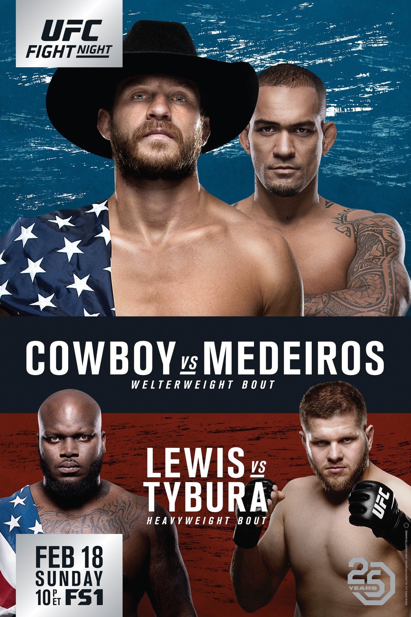 UFC Fight Night 126 Cowboy Vs. Medeiros Keychain