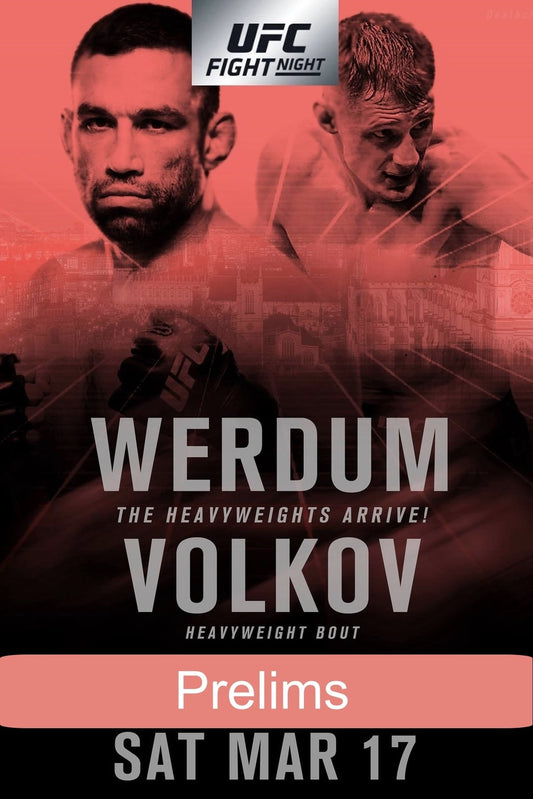 UFC Fight Night 127 Werdum Vs. Volkov Prelims Poster Print