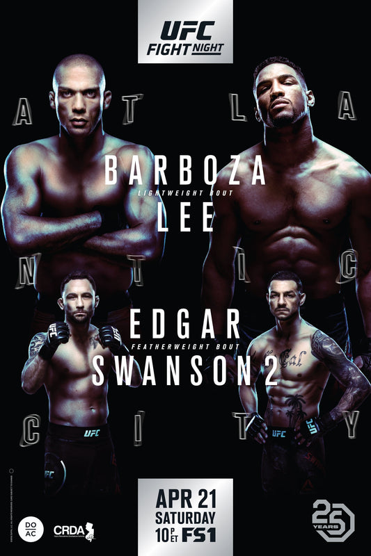 UFC Fight Night 128 Barboza Vs. Lee Poster Print