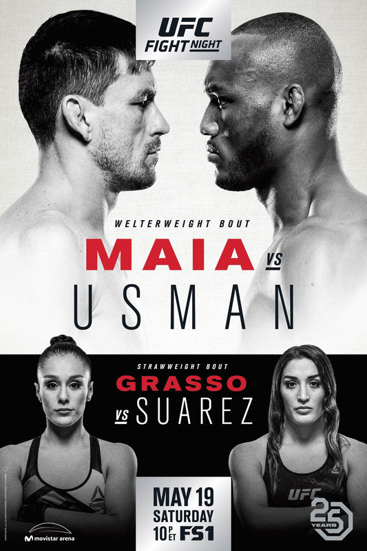 UFC Fight Night 129 Maia Vs. Usman Poster Print