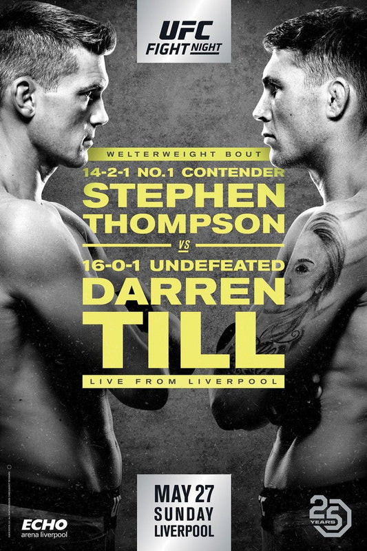 UFC Fight Night 130 Thompson Vs. Till Poster Print