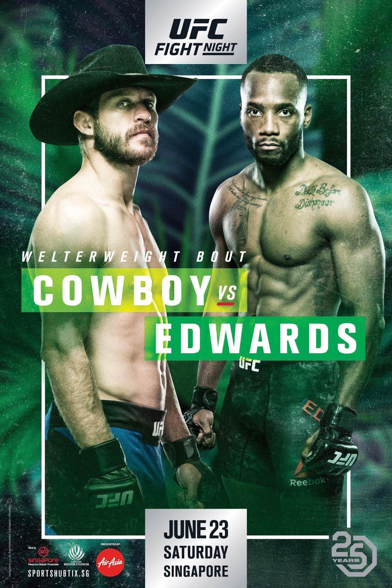 UFC Fight Night 132 Cowboy Vs. Edwards Keychain