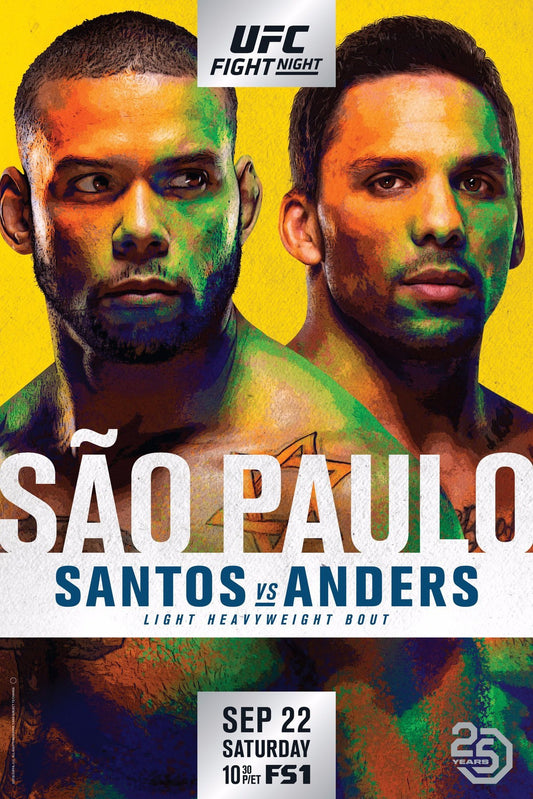 UFC Fight Night 137 Santos Vs. Anders Poster Print