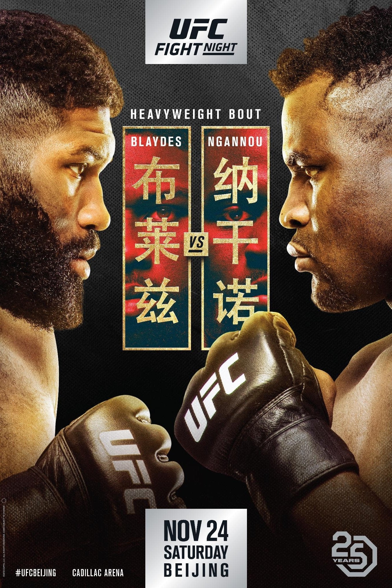 UFC Fight Night 141 Blaydes Vs. Ngannou 2 Poster Print