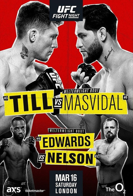 UFC Fight Night 147 Till Vs. Masvidal Poster Print