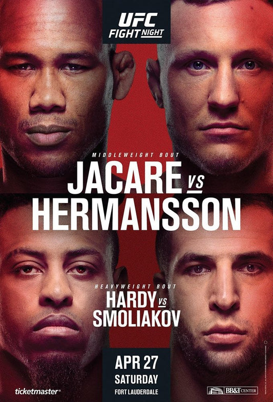 UFC Fight Night 150 Jacare Vs. Hermansson Poster Print