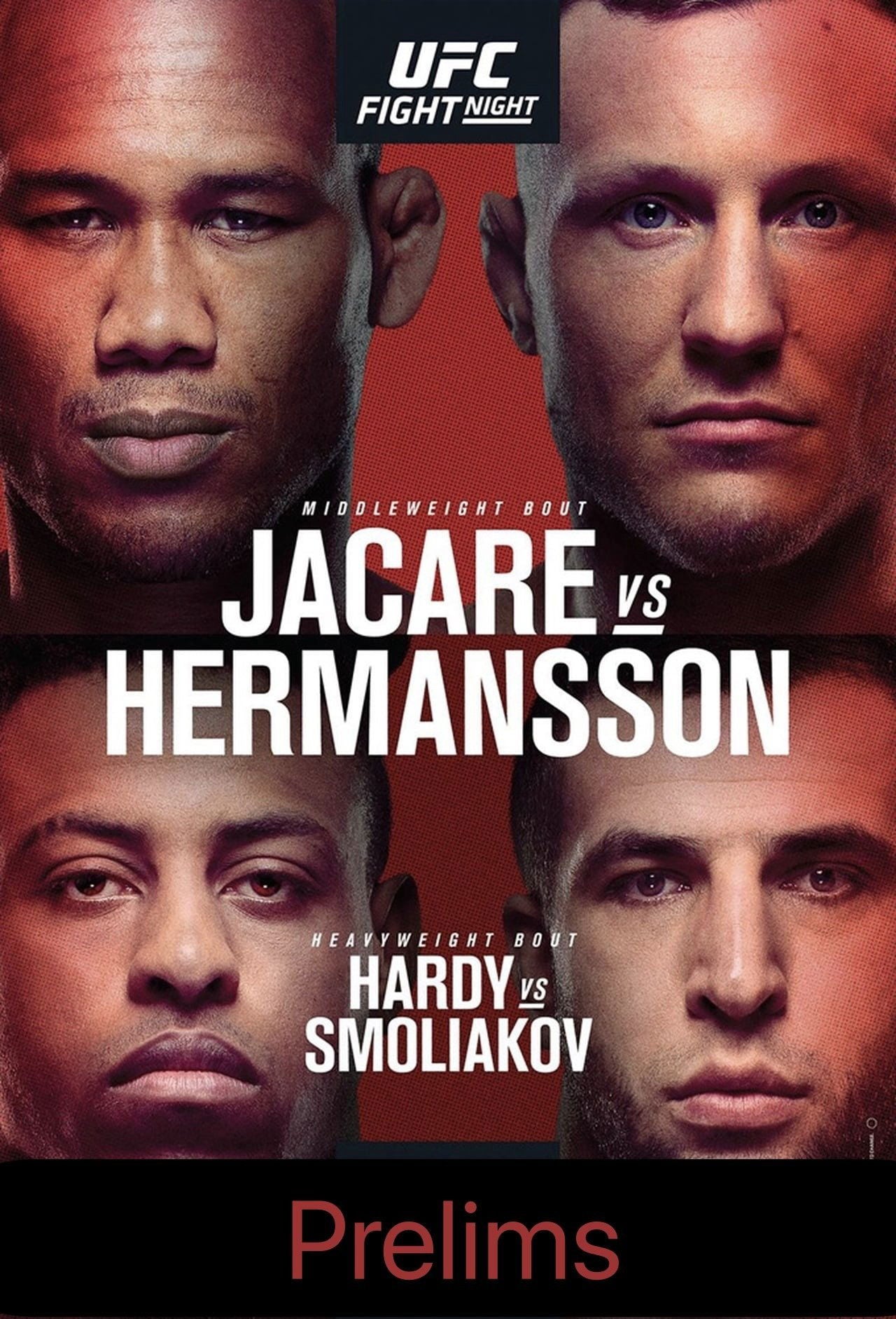 UFC Fight Night 150 Jacare Vs. Hermansson Prelims Poster Print