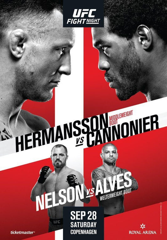 UFC Fight Night 160 Hermansson Vs. Cannonier Poster Print